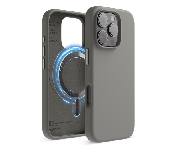 Elago Magnetic Silicone do iPhone 16 Pro Medium Gray - 1278791 - zdjęcie